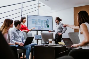 Liderazgo visionario trabajo equipo