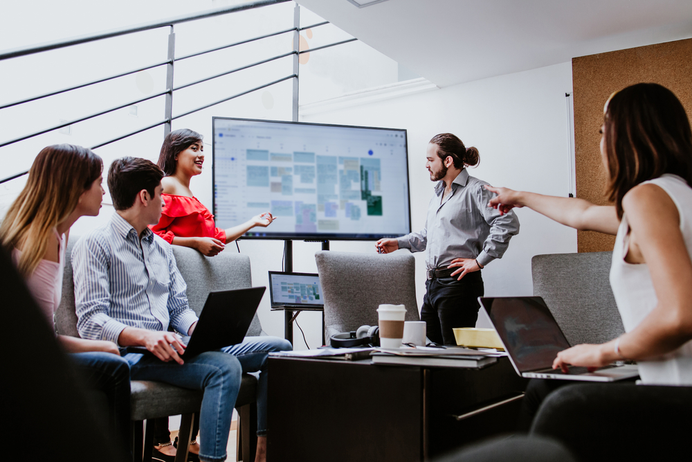 Liderazgo visionario trabajo equipo